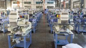 China Cross Stitch Flat / Cap / T-Shirt Single Head Embroidery Machine For Leather Products factory