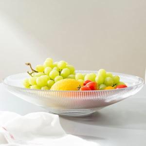 China Decorative 30cm Clear Glass Plates And Bowls 11.8 Inch For Centerpieces factory