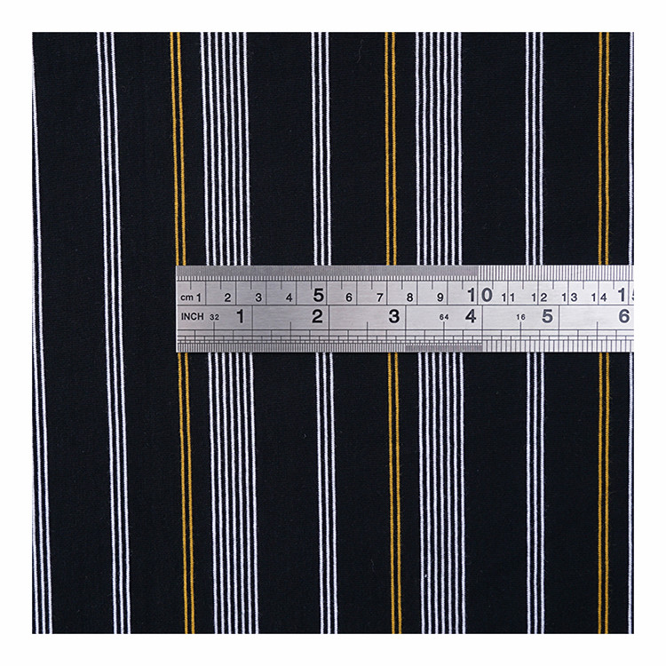 Healthy Soft And Good Texture And Comfortable Striped Knit Fabric For T-Shirt