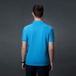 OEM Sublimation Loose Polo T Shirt 240gsm Embroidery SGS Blue Polo Collar T