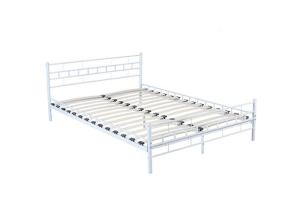 China Antique Style ODM Design 0.8mm Steel Double Bed factory