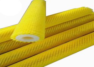 China Synthetic Fiber Nylon Bristle Solar Panel Cleaning Brush Yellow Color Soft Feeling factory