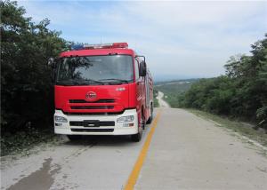 China Medium Duty Six Seats Water Tanker Fire Truck with Two Fire Monitors on Roof factory