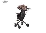 PU Wheel Baby Pushchair Retractable Canopy For Baby Toddlers Red