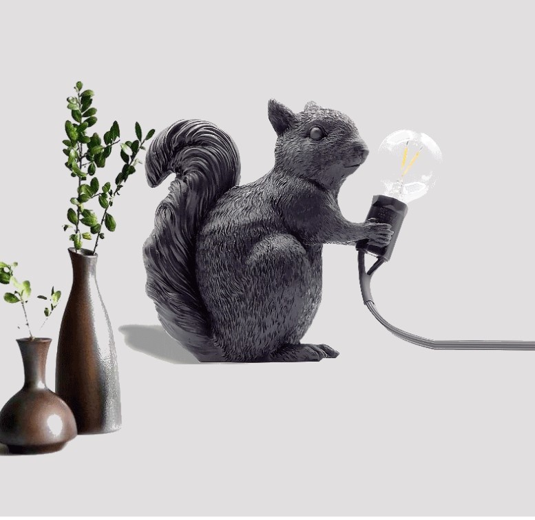 Nordic Designer Cute Animal Night Lights Creative Squirrel Table Lamp(WH-MTB-274)