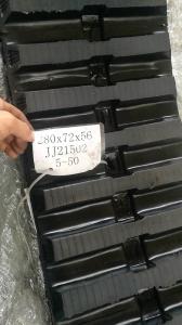 China Rubber Track 280x72x64 Construction Machinery Parts Excavator Mini Excavator Rubber Track factory