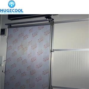 China 0.6mm Galvanized Steel Thermal Insulated PU Panel Manual Sliding Door for Cold Room factory