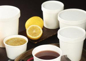 China Disposable kraft white paper bowl for salad and hot soup and rice bowl ice cream paper factory