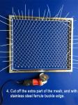 Black oxide stainelss steel cable mesh