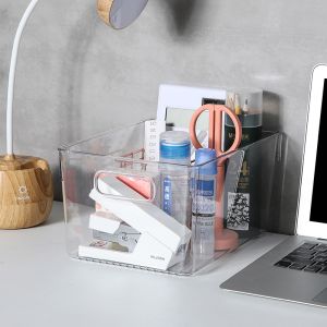 Lidless Transparent Plastic Storage Containers