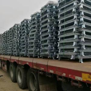 China Supermarket 50*100mm Mesh 6.0mm Wire Metal Storage Cages factory