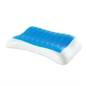 China Relax Reversible Cooling 7cm Gel Memory Foam Pillow factory