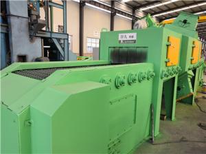 China Through Type Conveyor Shot Blasting Machine Sheet Metal Parts factory