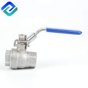 China Sus304 2 Ball Valve Stainless Steel 1 Inch Ss Ball Valve Casting Full Bore factory