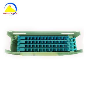 China Indoor 48 Port Lc Fiber Optic Patch Panel Cold Rolled Carbon factory