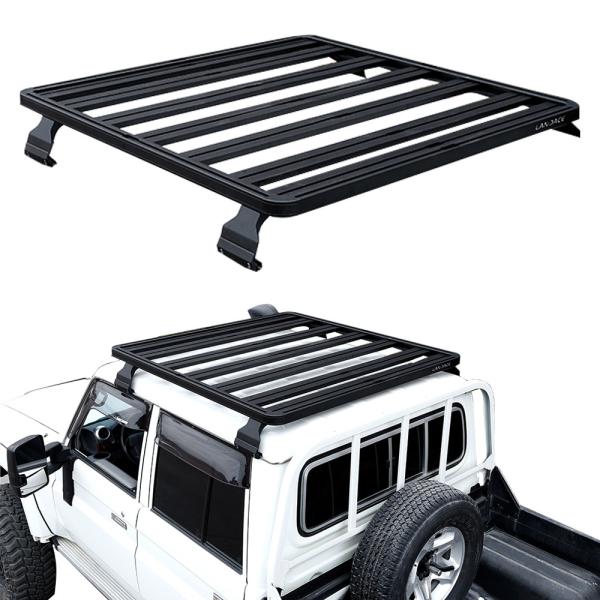Sturdy TOYOTA LAND CRUISER LC79 Flat Roof Racks Platform Cab Roof Racks Powder