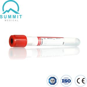 China Disposable Red Top Non-Additive Plain Vacuum Blood Collection Tube 2ml factory
