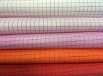 Clean Room ESD Fabric Woven Polyester Fabrics 5mm Grid White Blue Yellow Color