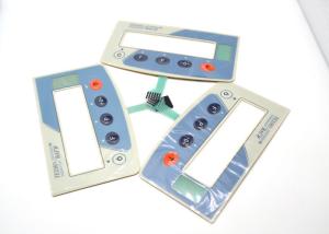 China Embossed 5 Buttons Tactile Membrane Switch Anti - Scratch Non Metal Dome Type factory