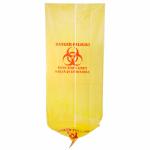 37" X 50" Yellow Infectious Waste Bags , HDPE Material Medical Waste Disposal