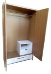 2-DOOR oak wood hotel bedroom wardrobe/closet/armoire,hospitality casegoods