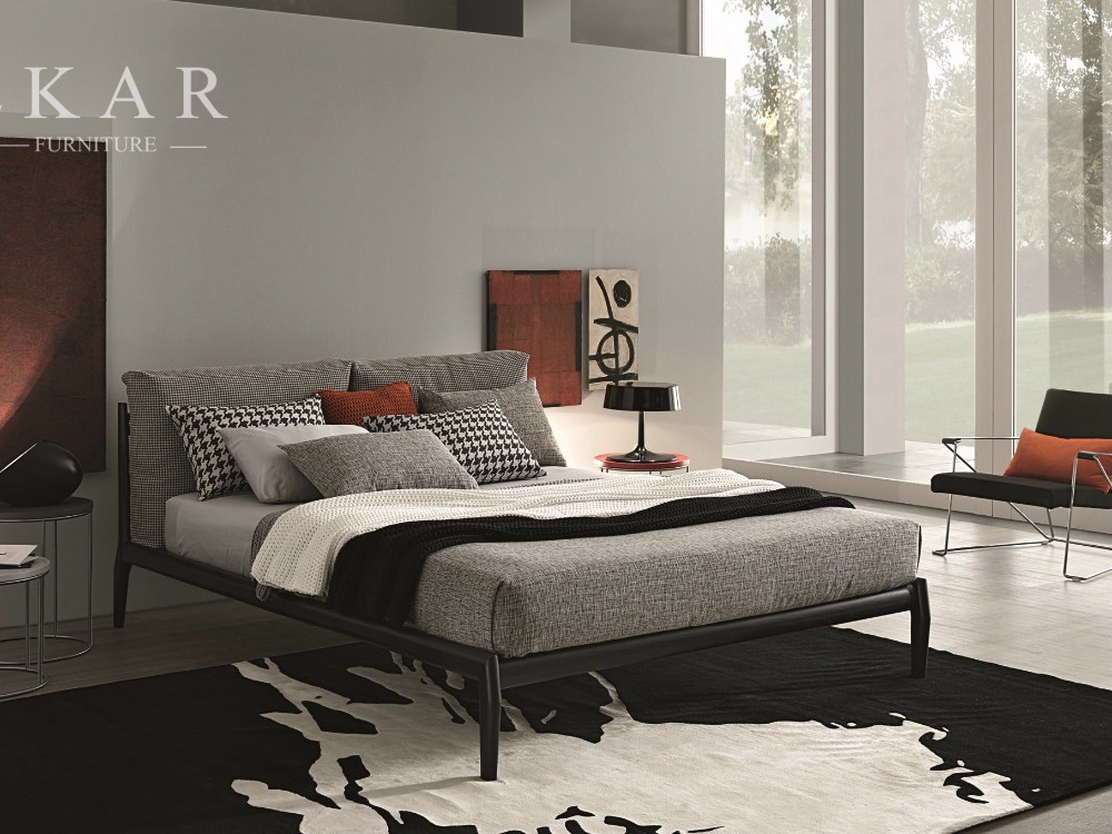 Italian King Size Bed Frame Wood Bed ZZ-BD012