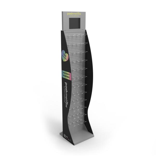 China Retail Store Glove Display Stand Peg Display Stand With LCD Screen factory