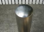 304 Stainless Steel Metal Parking Bollards Weather Resistant 895mm Height