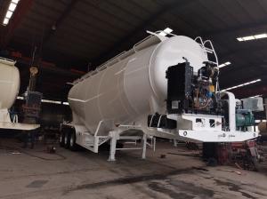 China CCC Bulk Cement Trailer , 3 Axle Fly Ash Tanker Trailer factory