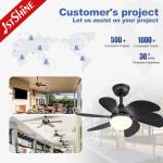 1stshine 6 Blades Ceiling Fan with Remote Control and Light DC Motor 2- 1stshine