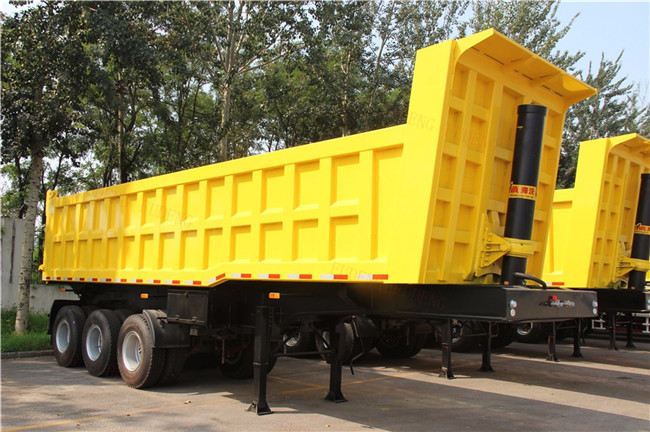 Optional Dimension Dump Gooseneck Trailer With 3 Axle Synchronous Valve