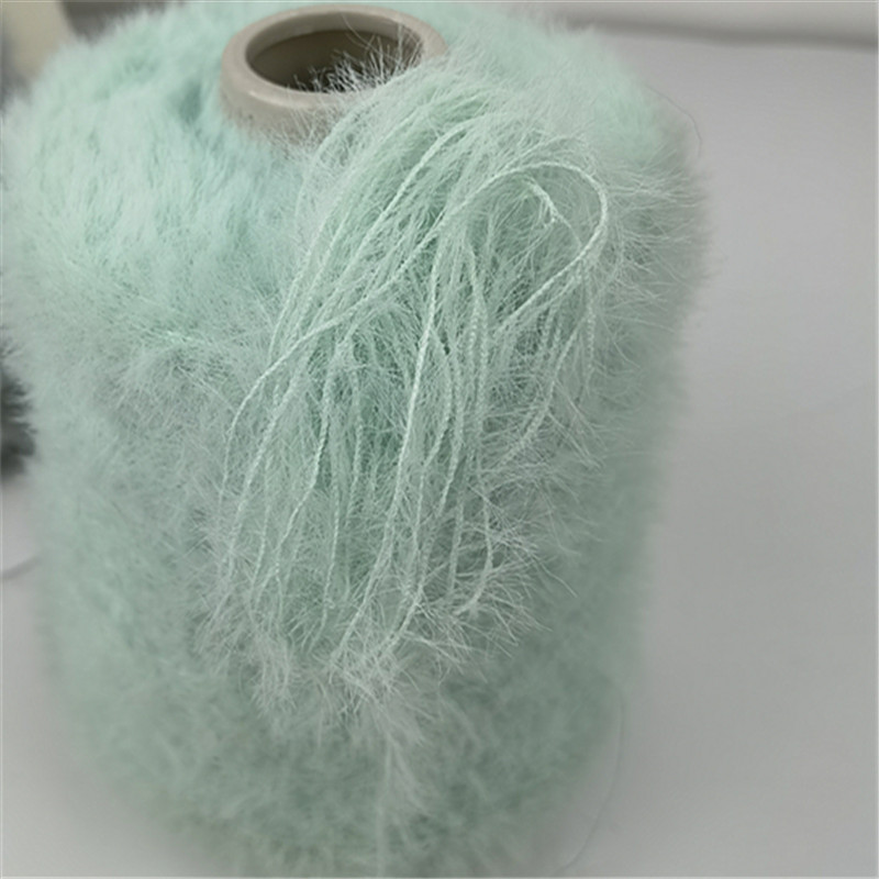 13NM/1 100% Nylon Imitated Mink Feather Yarn 0.7CM 1.3CM 2CM Mink Fur Yarn
