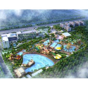 Customizable Largest Scale Water Park Plan With Fiberglass Filtration System