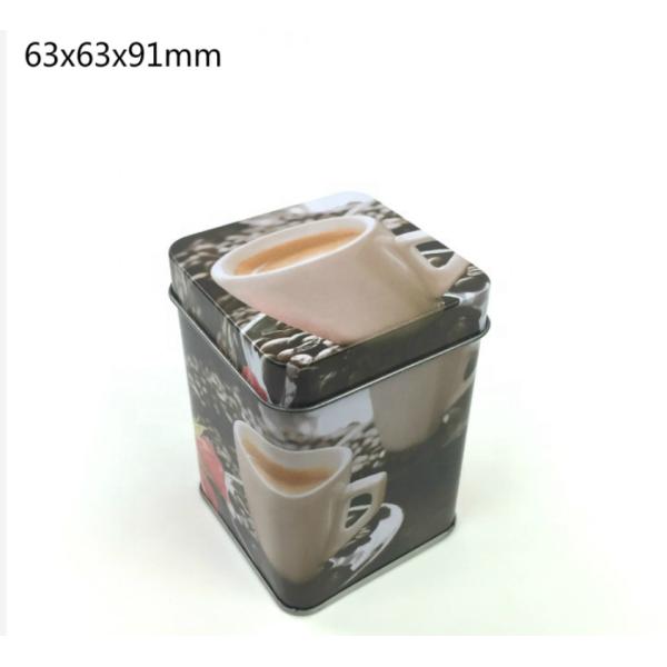 Factory directly sales small square metal tin box can for tea or coffee