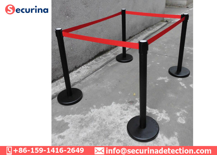 Stainless Steel Stanchion Security Bollards Crowd Control 910mm Height CE Approval