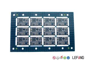 China 2 Layers Industrial PCB Blue Solder Mask LF-HASL Finish One Stop Service factory