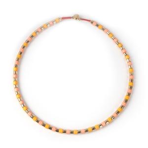 China Stackable Choker Enamel Bead Necklace , RTS Handmade Bead Necklaces factory