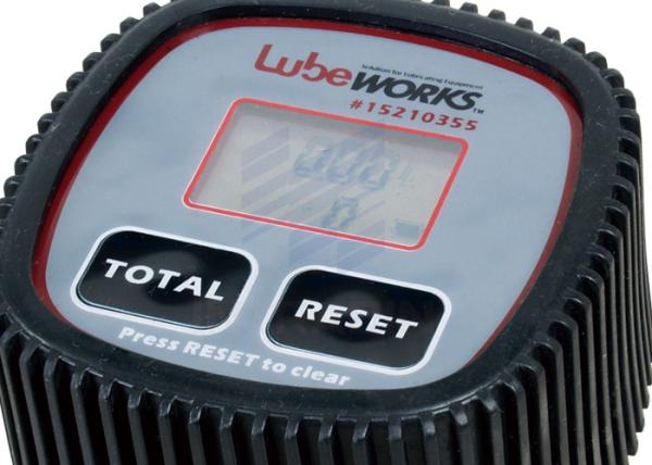 Shatter Proof Rugged 45 Liter Digital Oil Meter , Fluid Range 1 - 12 Gallon /