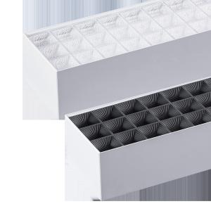 China Indoor Lighting Lower UGR Suspended Pendant Lamp Linkable Led Batten Linear Lights for Office Warehouse Supermarket factory