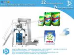 Stainless steel packaging machine weighing detergent powder and packing