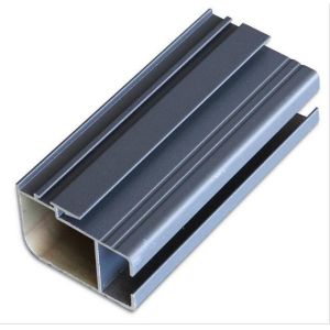 Curtain Wall Anodized Aluminium Frame , Rectangle Aluminium Edge Trim Profiles