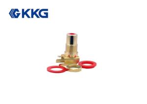 China CMC RCA Connector Socket Nickel Plated , Mini Jack Rca Adapter factory