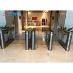 AC220V Optical Barrier Turnstiles , Pedestrian Security Gates For Gym Library
