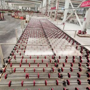 300Tpd 1.8mm-4mm Calender Automatic Calendering Machine for Pattern Glass