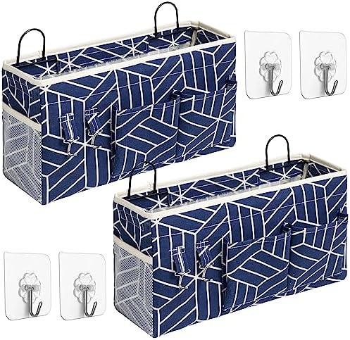 2PCS LARGE WALL HANGING STORAGE BAG, DOOR CLOSET LINEN FABRIC POCKETS ORGANIZER,