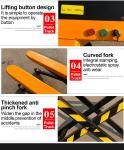 1.5T Manganese Steel Electric Scissor Pallet Truck Industrial Material Handling