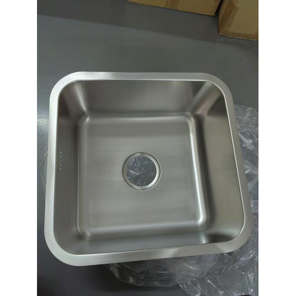41*41cm Square Stainless Steel Single Bowl Sink Undermount