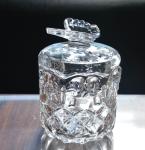 Butterfly Embossed Creative Crystal Glass Storage Jars
