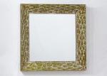 3D Square Accent Metal Wall Art Mirror