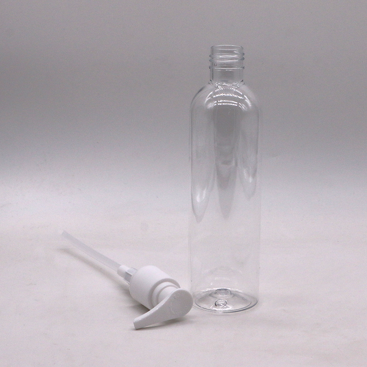 250ml PET Plastic Liquid Bottles with Ordinary Cover/ Pump Spray PET Collar Material
